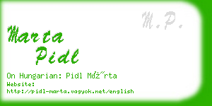 marta pidl business card